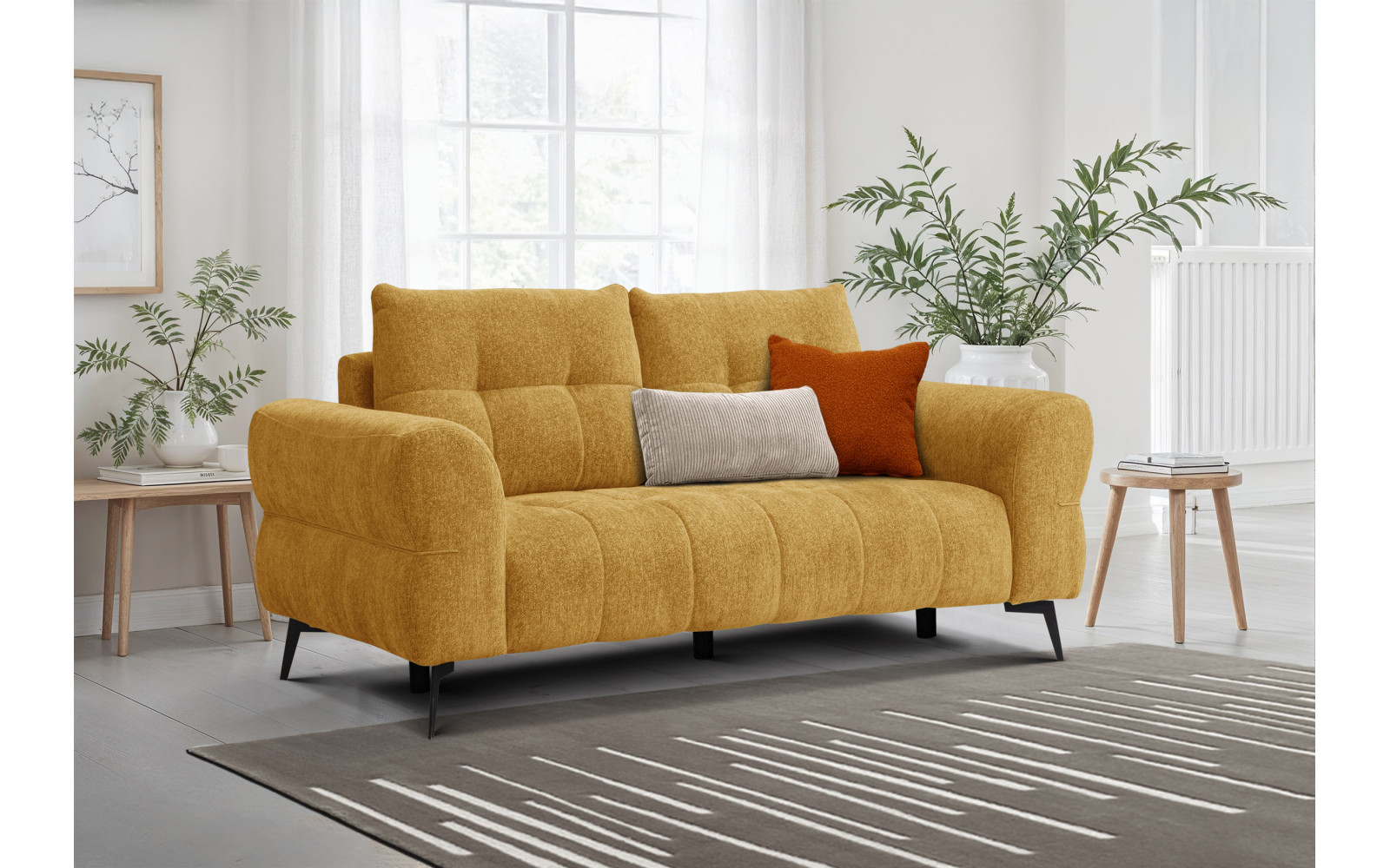 Sofa 2,5-Sitzer SALVINI, gelb