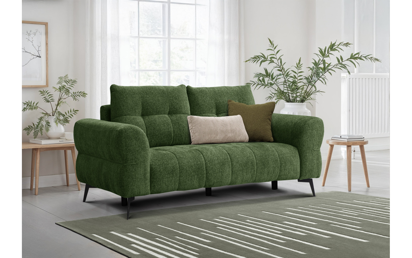 Sofa 2,5-Sitzer SALVINI, dunkelgrün