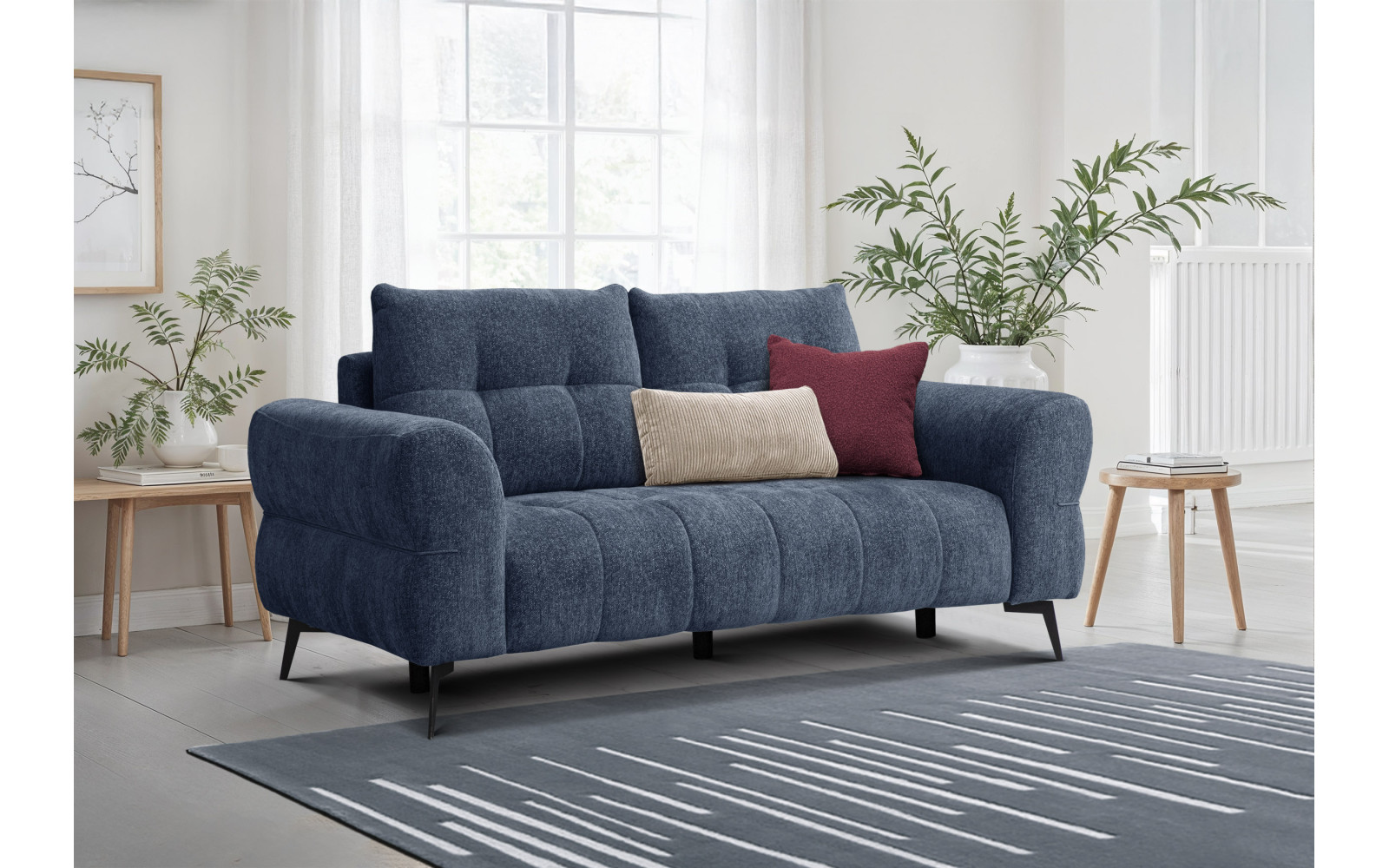 Sofa 2,5-Sitzer SALVINI, dunkelblau