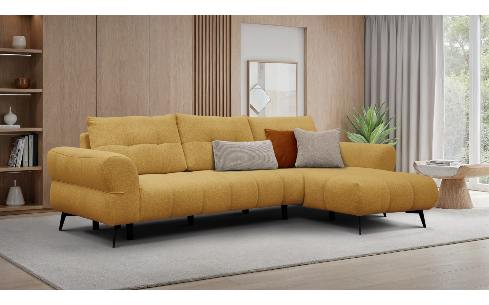 Ecksofa 4-Sitzer SALVINI, gelb