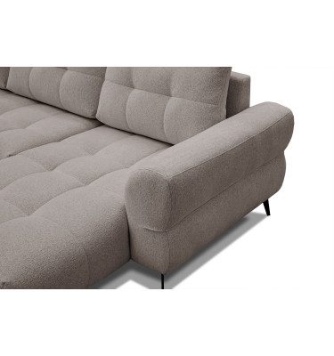Ecksofa 4-Sitzer SALVINI, dunkelbeige
