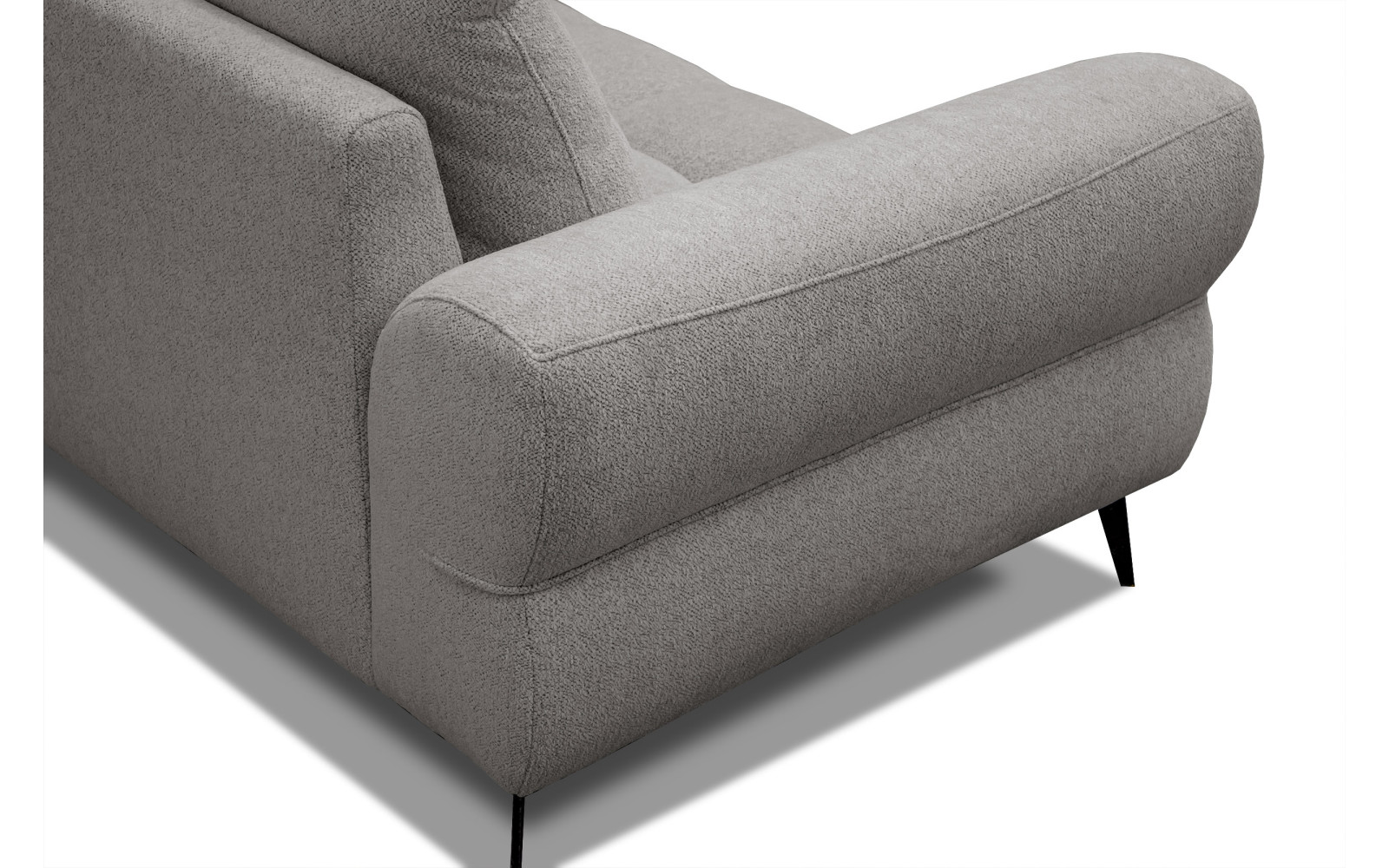 Ecksofa 4-Sitzer SALVINI, platingrau