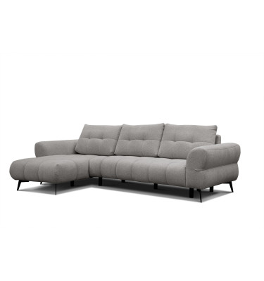 Ecksofa 4-Sitzer SALVINI, platingrau