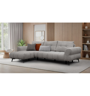 Ecksofa 4-Sitzer SALVINI, platingrau