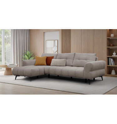 Ecksofa 4-Sitzer SALVINI, dunkelbeige