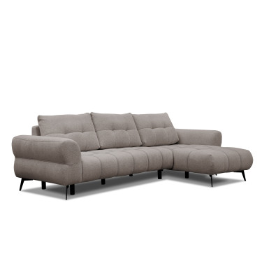 Ecksofa 4-Sitzer SALVINI, dunkelbeige