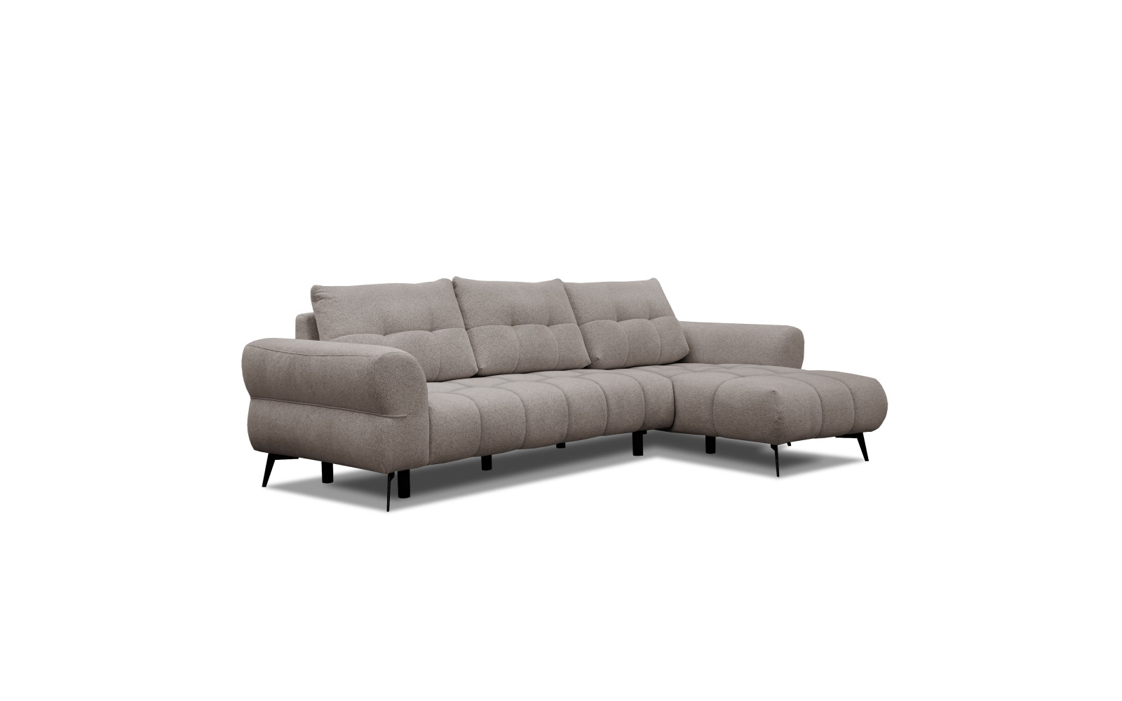 Ecksofa 4-Sitzer SALVINI, dunkelbeige