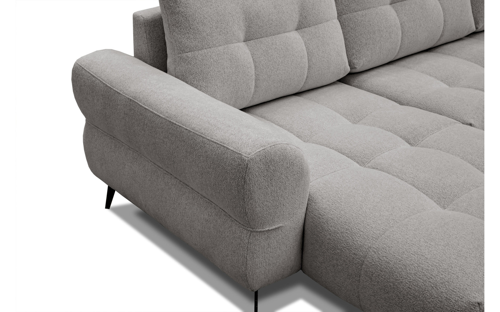 Ecksofa 4-Sitzer SALVINI, platingrau