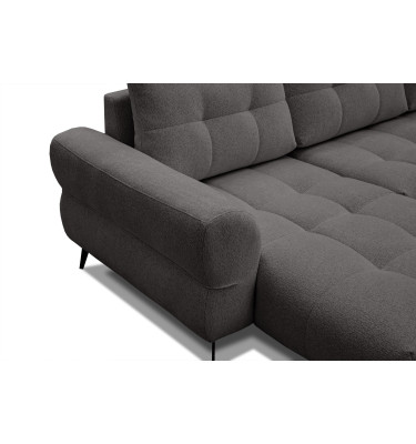 Ecksofa 4-Sitzer SALVINI, dunkelgrau