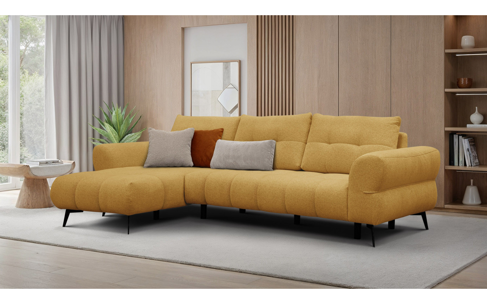 Ecksofa 4-Sitzer SALVINI, gelb