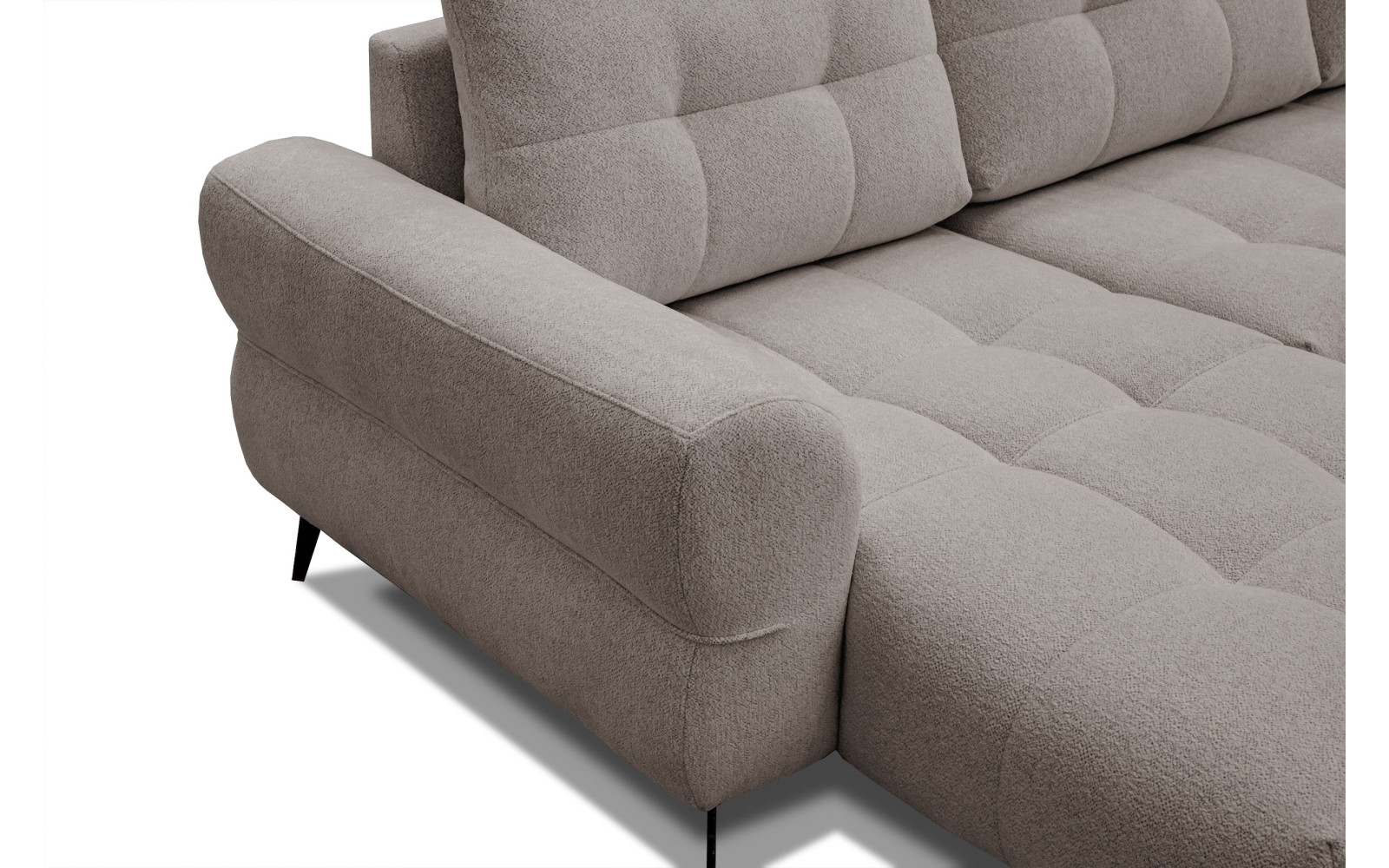 Ecksofa 4-Sitzer SALVINI, dunkelbeige