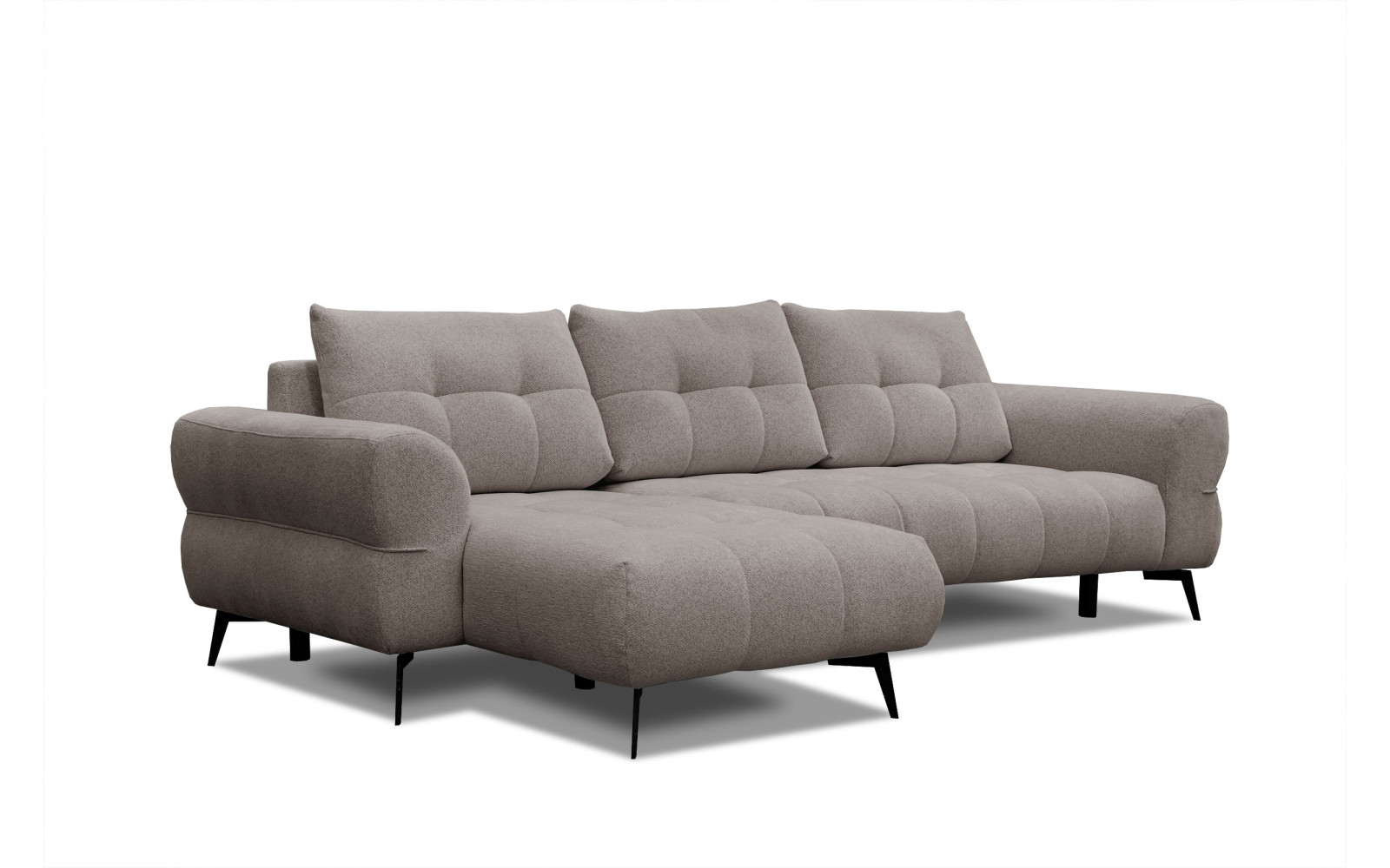 Ecksofa 4-Sitzer SALVINI, dunkelbeige