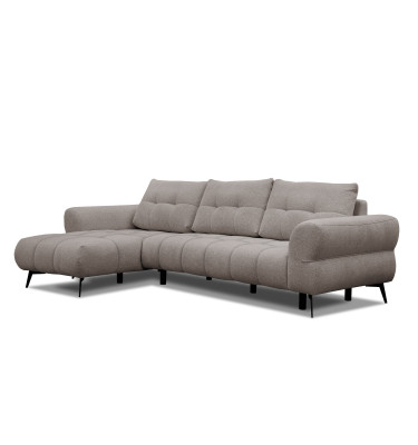 Ecksofa 4-Sitzer SALVINI, dunkelbeige