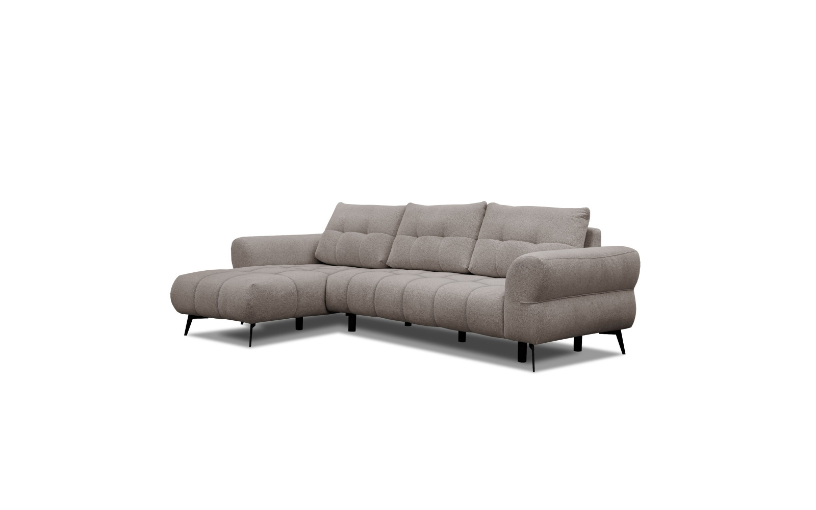 Ecksofa 4-Sitzer SALVINI, dunkelbeige