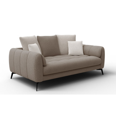 Sofa 2,5-Sitzer CALME, beige und écru