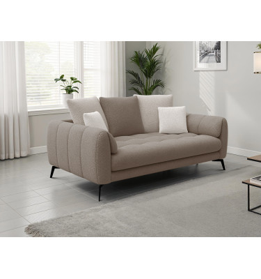Sofa 2,5-Sitzer CALME, beige und écru