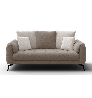 Sofa 2,5-Sitzer CALME, beige und écru
