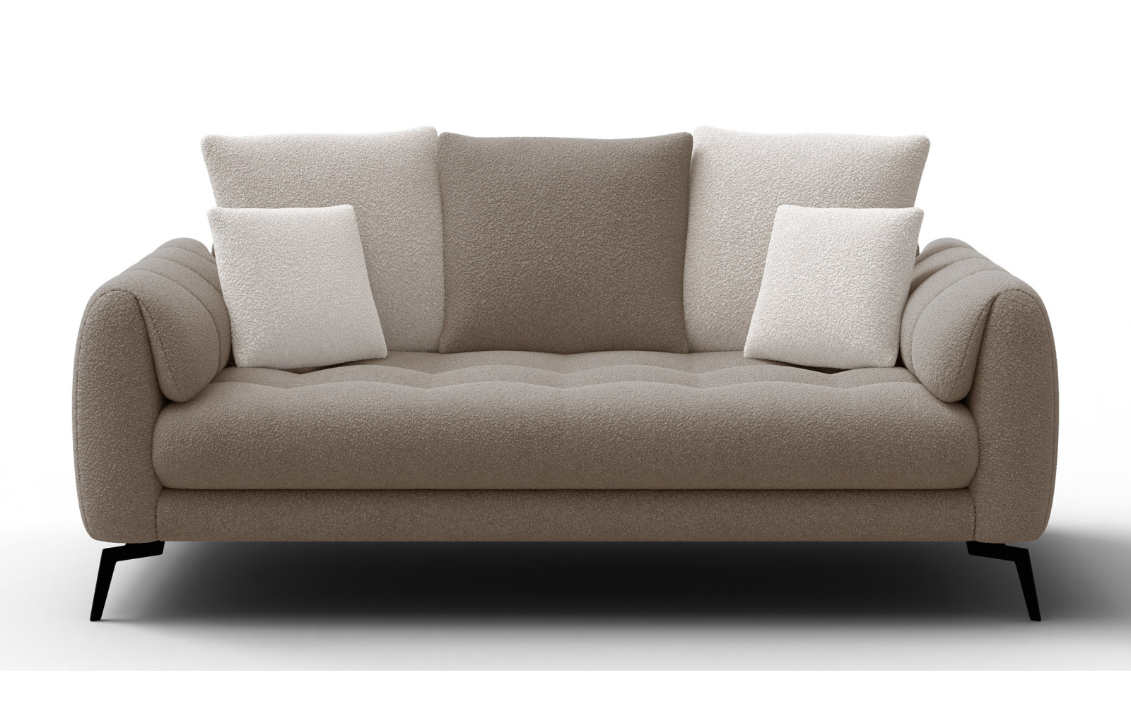 Sofa 2,5-Sitzer CALME, beige und écru