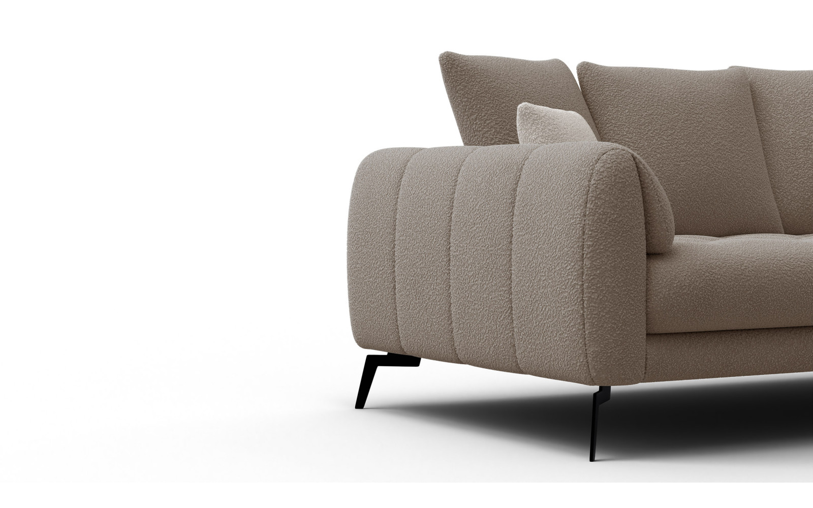 Sofa 2,5-Sitzer CALME, creme
