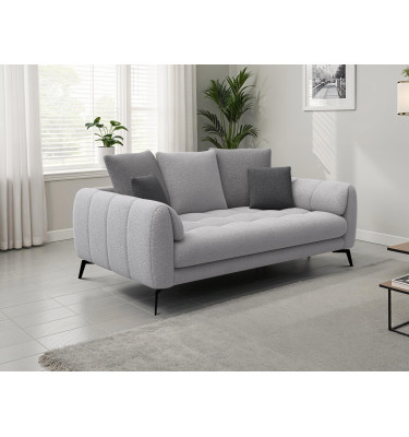 Sofa 2,5-Sitzer CALME, hellgrau und dunkelgrau