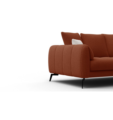 Sofa 2,5-Sitzer CALME, dunkelorange