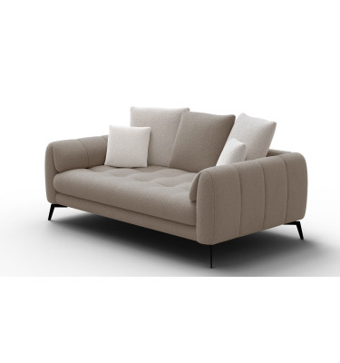 Sofa 2,5-Sitzer CALME, beige und écru