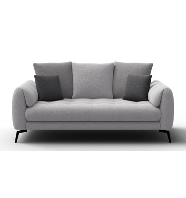 Sofa 2,5-Sitzer CALME, hellgrau und dunkelgrau