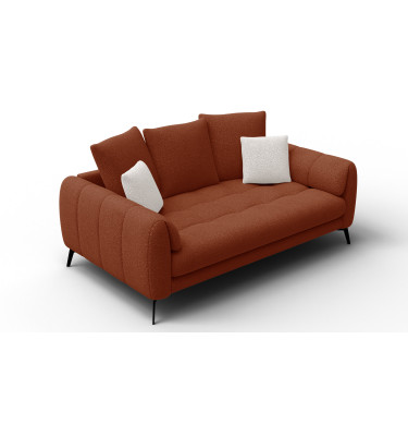 Sofa 2,5-Sitzer CALME, dunkelorange