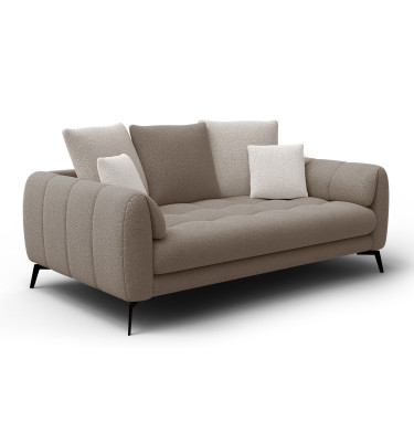 Sofa 2,5-Sitzer CALME, beige und écru