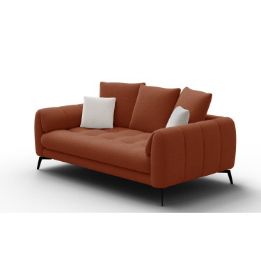 Sofa 2,5-Sitzer CALME, dunkelorange