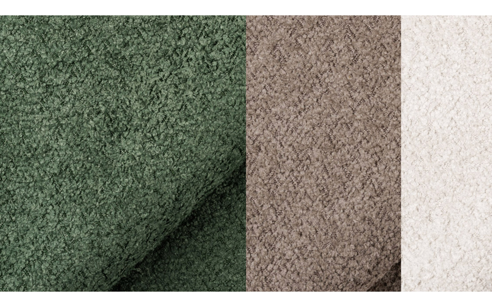 Sofa 2,5-Sitzer CALME, olive und beige