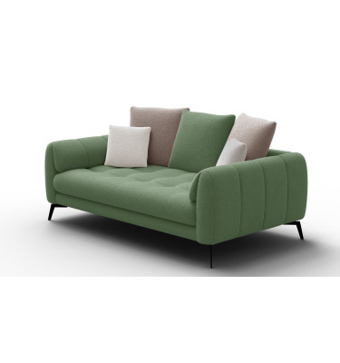 Sofa 2,5-Sitzer CALME, olive und beige