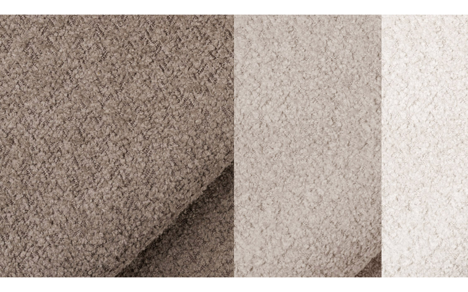 Ecksofa 5-Sitzer CALME, beige und écru