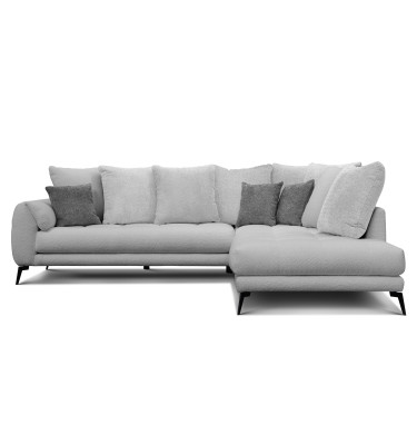 Ecksofa 5-Sitzer CALME, hellgrau