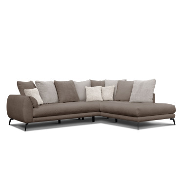 Ecksofa 5-Sitzer CALME, beige und écru
