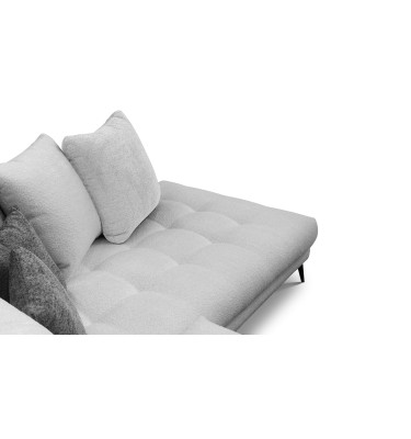 Ecksofa 5-Sitzer CALME, hellgrau