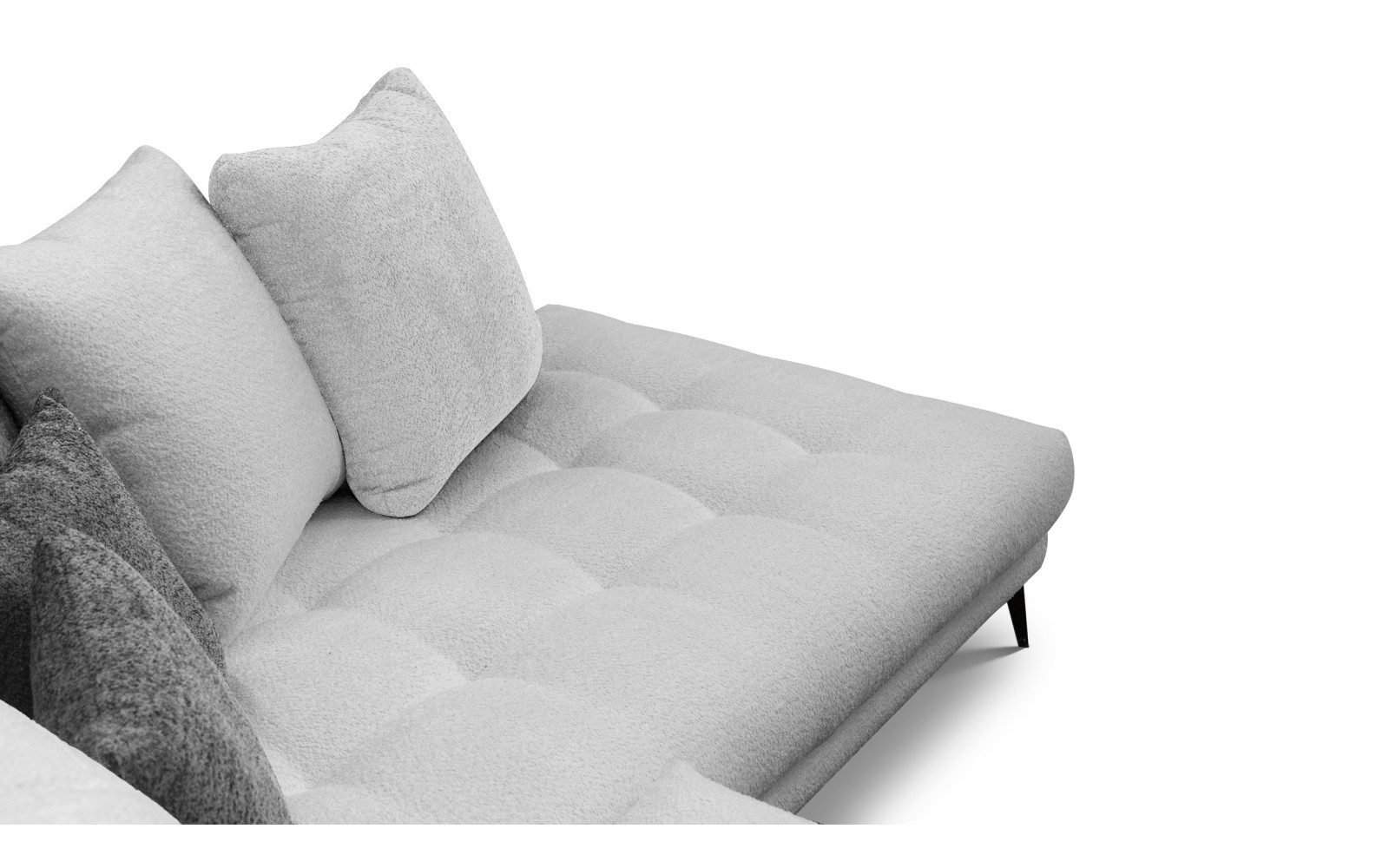 Ecksofa 5-Sitzer CALME, hellgrau