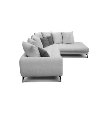 Ecksofa 5-Sitzer CALME, hellgrau