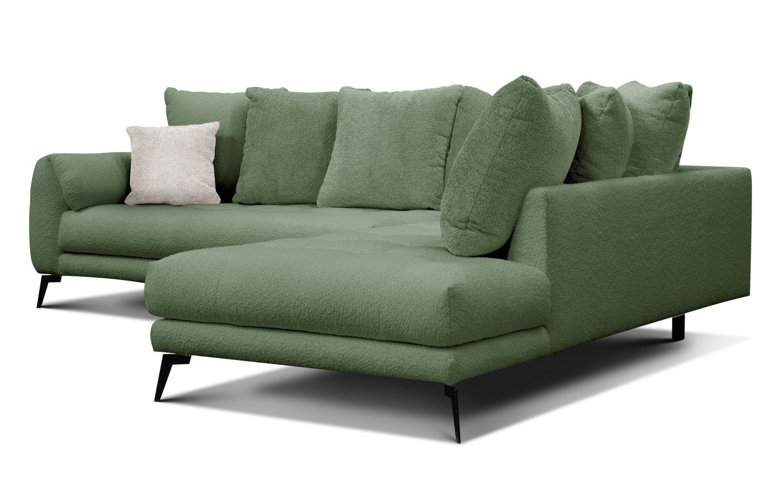 Ecksofa 5-Sitzer CALME, olive