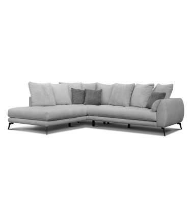 Ecksofa 5-Sitzer CALME, hellgrau