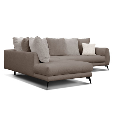 Ecksofa 5-Sitzer CALME, beige und écru
