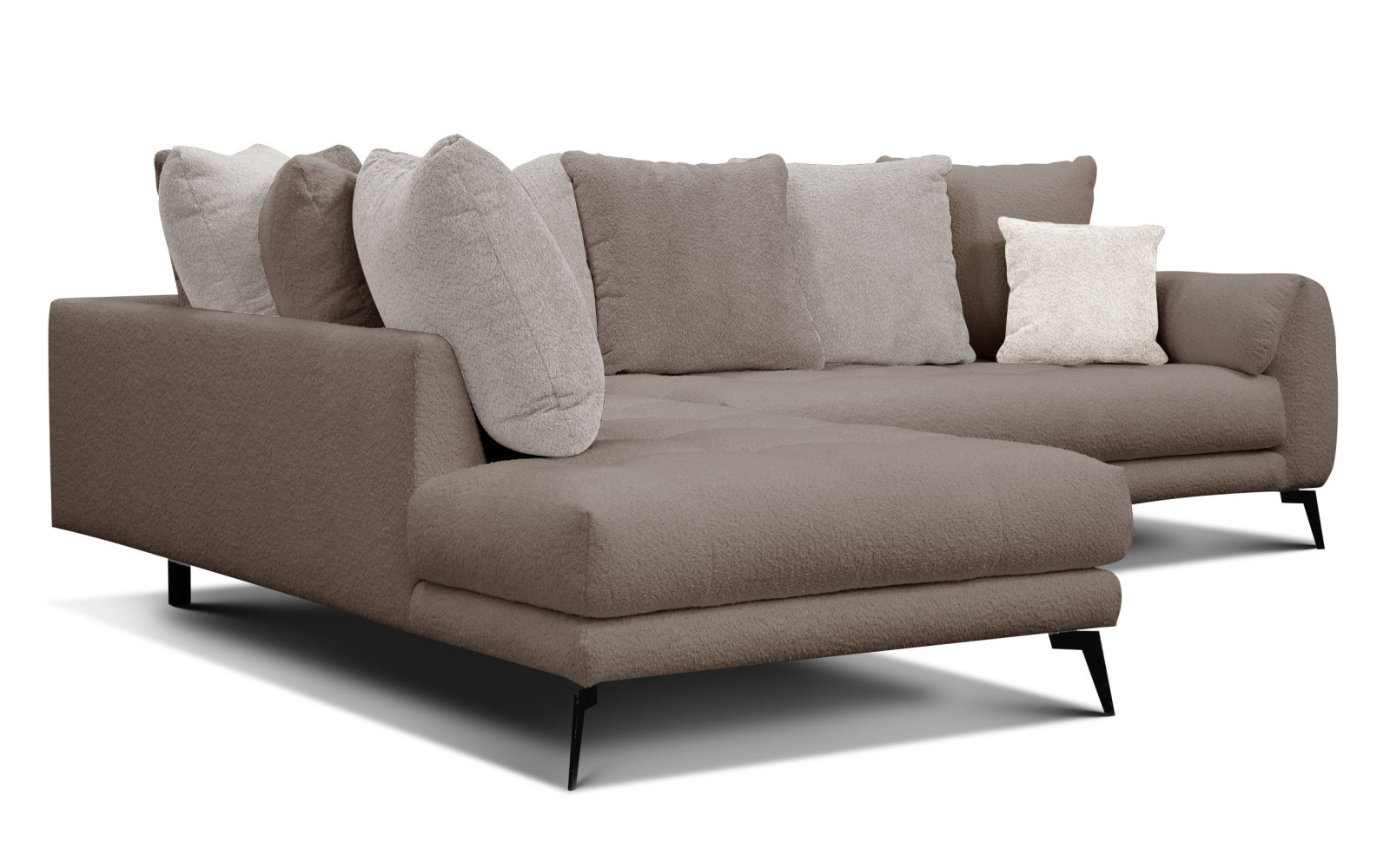 Ecksofa 5-Sitzer CALME, beige und écru