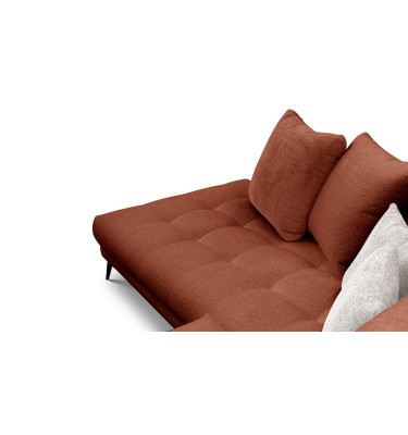Ecksofa 5-Sitzer CALME, dunkelorange