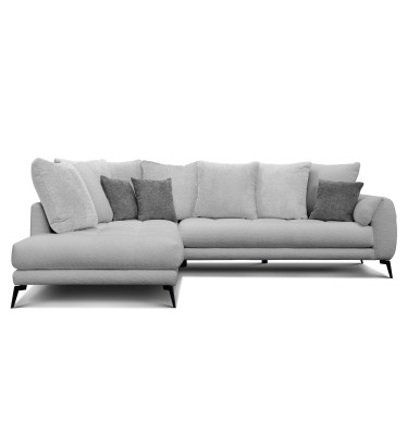 Ecksofa 5-Sitzer CALME, hellgrau