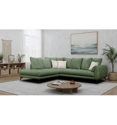 Ecksofa 5-Sitzer CALME, olive