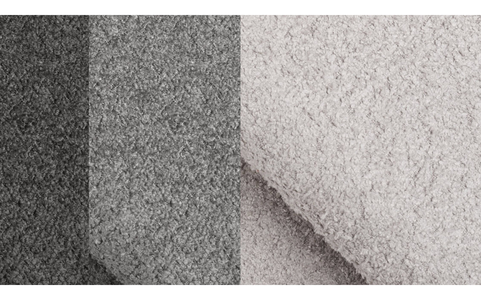 Ecksofa 5-Sitzer CALME, hellgrau und dunkelgrau