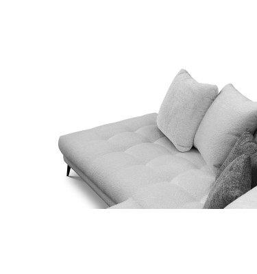 Ecksofa 5-Sitzer CALME, hellgrau