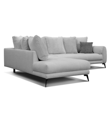 Ecksofa 5-Sitzer CALME, hellgrau