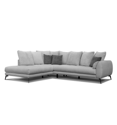 Ecksofa 5-Sitzer CALME, hellgrau