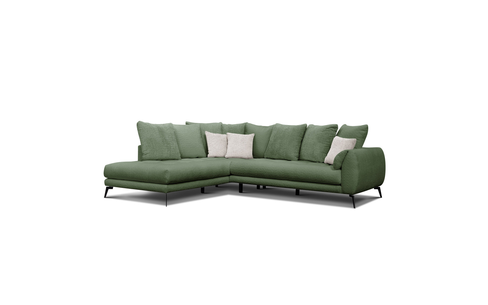 Ecksofa 5-Sitzer CALME, olive